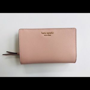 Kate Spade Pink Medium Bifold Wallet NEW